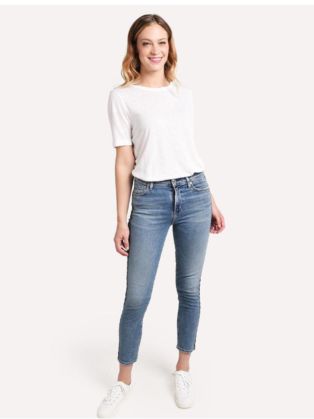 Citizens of Humanity Women's Rocket Crop High Rise Skinny Jean-medium blue-SZ 28